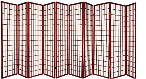 10-Panel Shoji Room Divider – Black