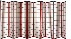 10-Panel Shoji Room Divider – Black