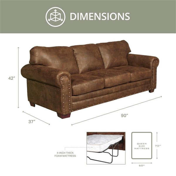 4-Piece Sleeper Sofa Set – Microfiber with Pull-Out Bed