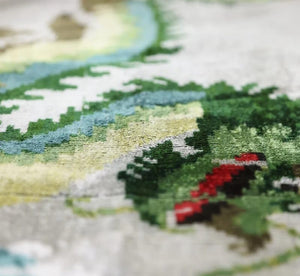 Dragon Silk Velvet Lumbar Pillow 16x24