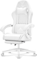 Ergonomic Gaming Chair with Footrest & Lumbar Support