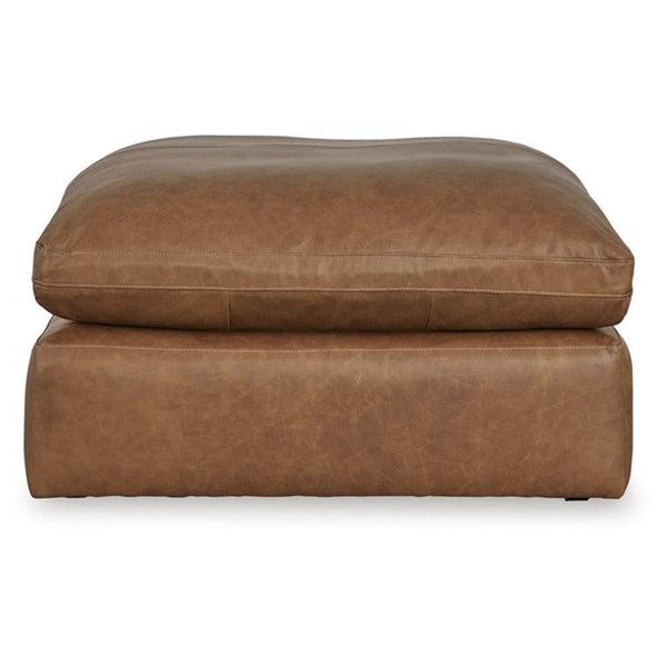 Oversized Square Accent Ottoman – Leather & Faux Leather