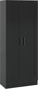 Tall Wooden Storage Cabinet with 2 Doors & Shelves