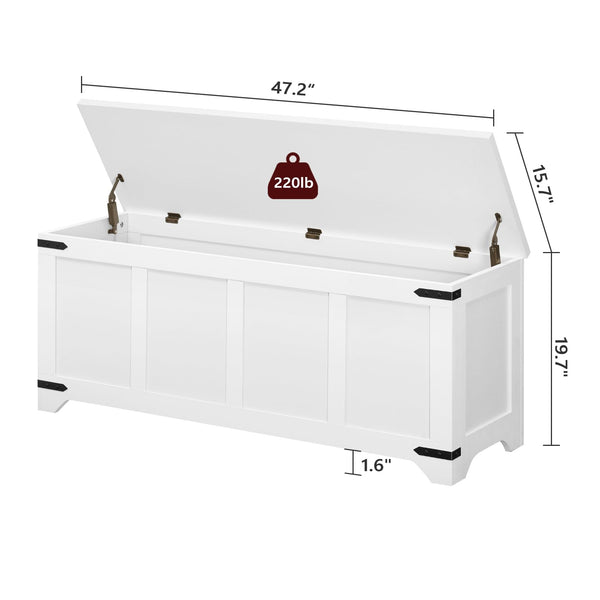 Storage Chest with Safety Hinges & Shoe Bench