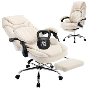 Ergonomic Reclining Office Chair with Footrest