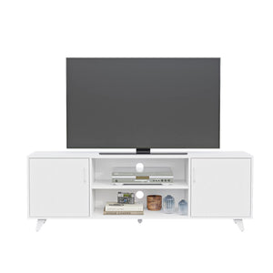 63" TV Stand with Doors and Shelves