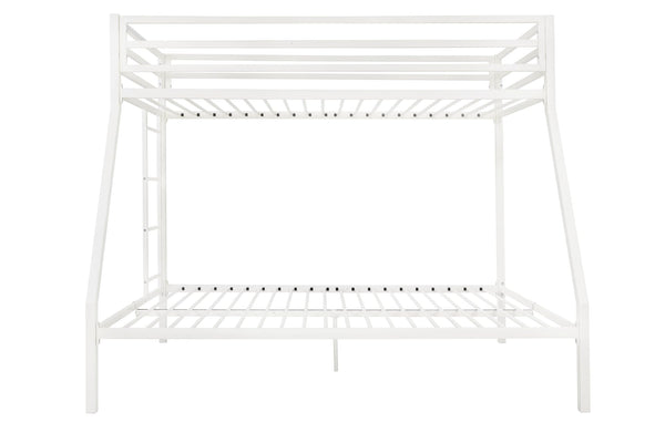 Twin Over Full Metal Bunk Bed with Guardrail
