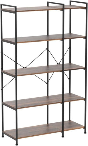 5-Tier Deformable Corner Bookshelf