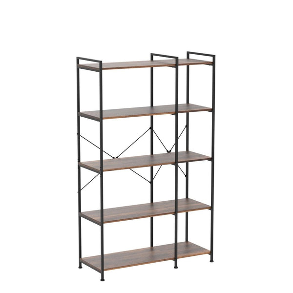 5-Tier Deformable Corner Bookshelf