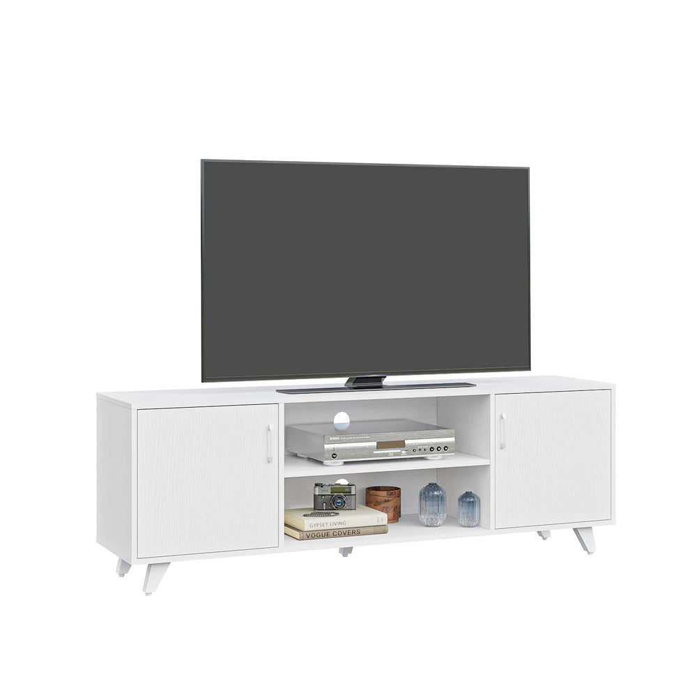 63" TV Stand with Doors and Shelves