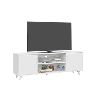 63" TV Stand with Doors and Shelves