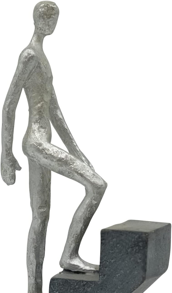Vaudagio Modern Home Decor 'Top of The Rock' - Abstract Sculpture 11" as Motivation - Desk Decor Figure Made of Marble Resin - Aesthetic Statue for Living Room & Office décor as a Gift