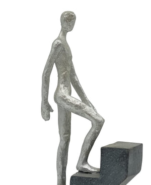 Vaudagio Modern Home Decor 'Top of The Rock' - Abstract Sculpture 11" as Motivation - Desk Decor Figure Made of Marble Resin - Aesthetic Statue for Living Room & Office décor as a Gift