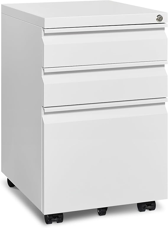 Metal Lateral File Cabinet with Lock – 2-Drawer Home Office Filing Cabinet