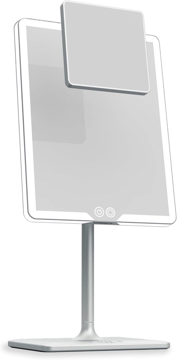 LED Vanity Mirror with Lights & 7X Magnification – Dimmable USB-C Rechargeable Tabletop Mirror