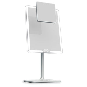 LED Vanity Mirror with Lights & 7X Magnification – Dimmable USB-C Rechargeable Tabletop Mirror