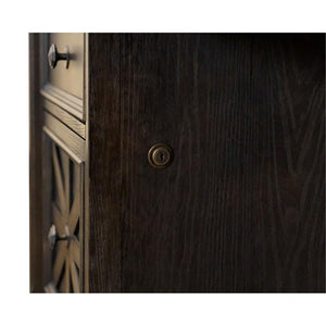 66" Wood Double Pedestal Executive Desk – Dark Brown
