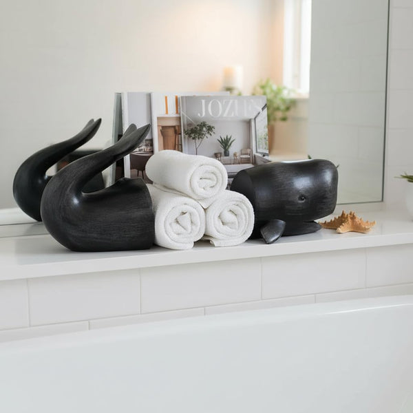 Whale Nautical Bookends