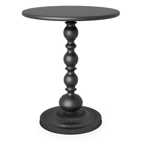 Round Metal Side Table – Small Accent End Table