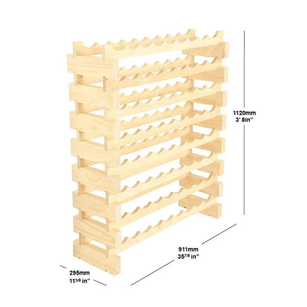 72-Bottle Stackable Wine Rack