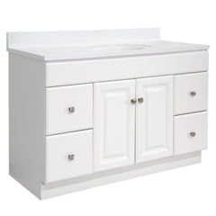 49-Inch Bathroom Vanity with Cultured Marble Top