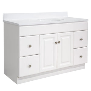 49-Inch Bathroom Vanity with Cultured Marble Top