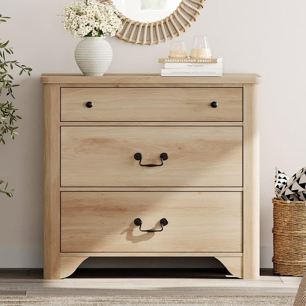 3-Drawer Farmhouse Dresser – Oak