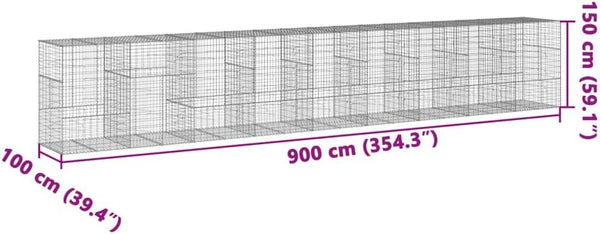 Galvanized Gabion Basket Raised Garden Bed & Retaining Wall