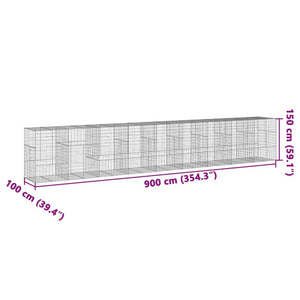 Galvanized Gabion Basket Raised Garden Bed & Retaining Wall