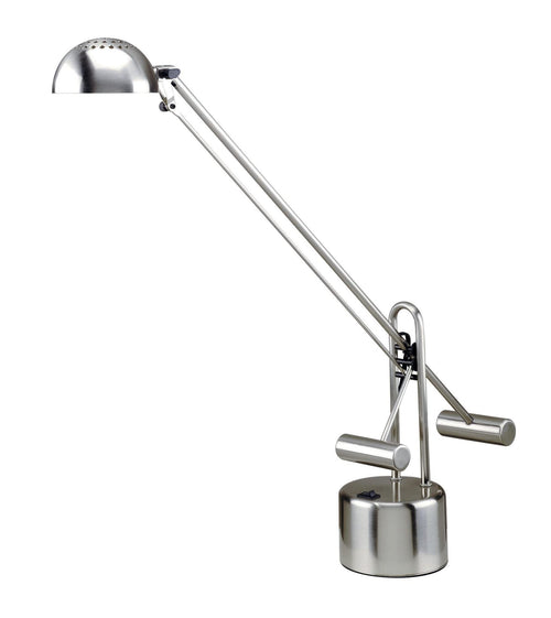 Polished Steel LED Desk Lamp with Adjustable Arm