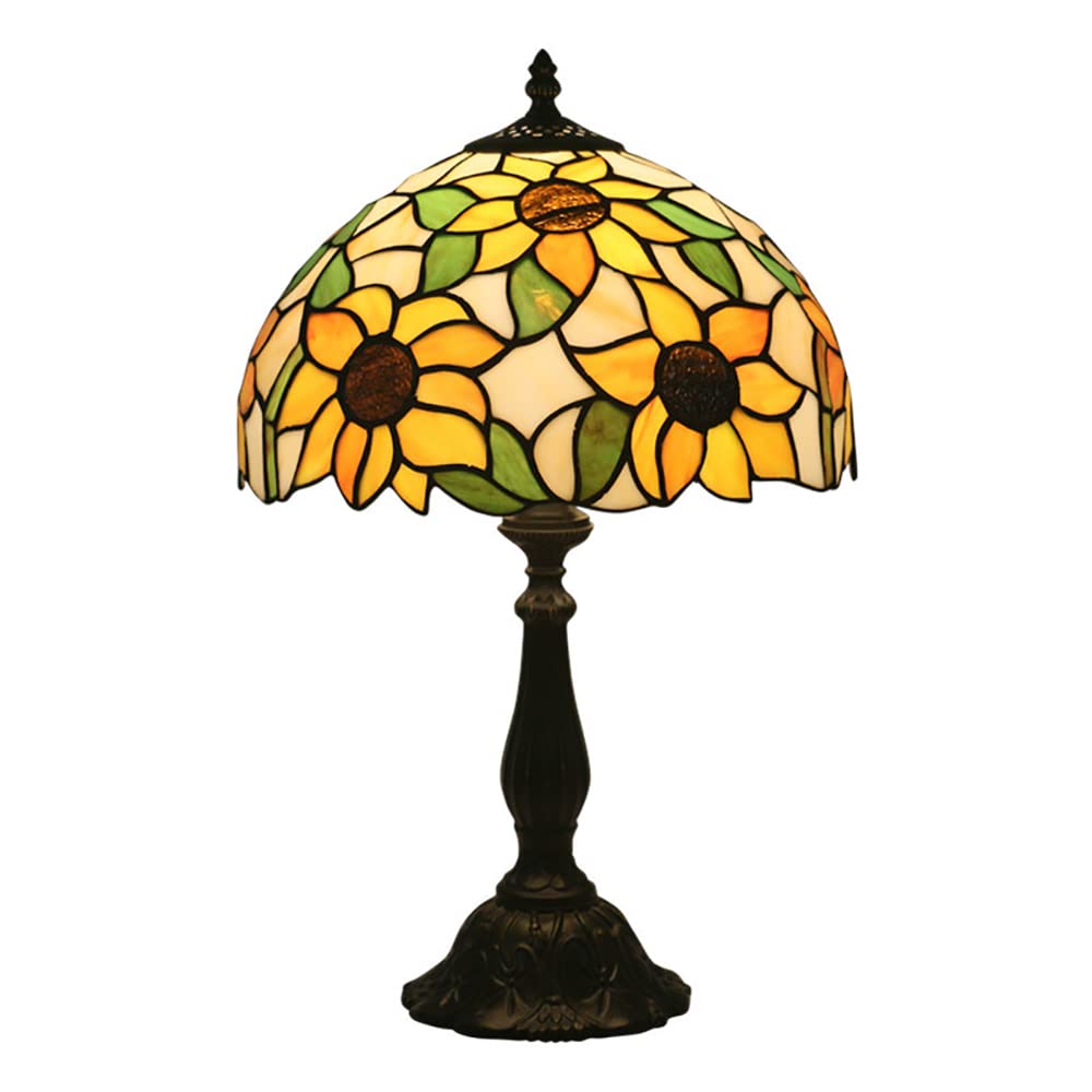 Sunflower Tiffany Style Stained Glass Table Lamp