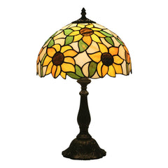 Sunflower Tiffany Style Stained Glass Table Lamp