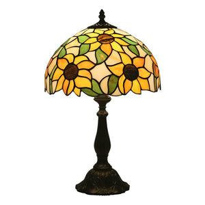 Sunflower Tiffany Style Stained Glass Table Lamp