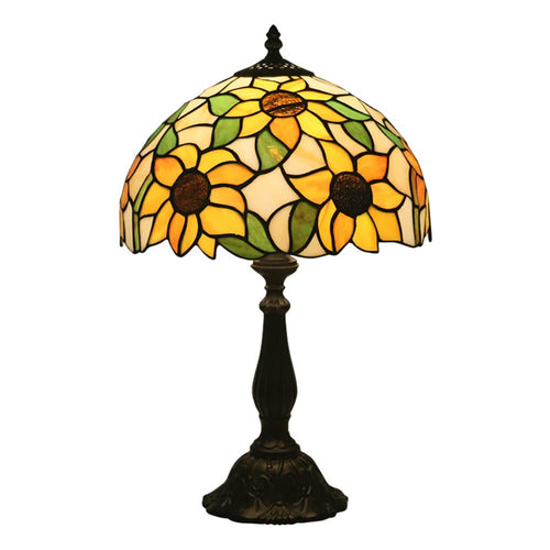Sunflower Tiffany Style Stained Glass Table Lamp