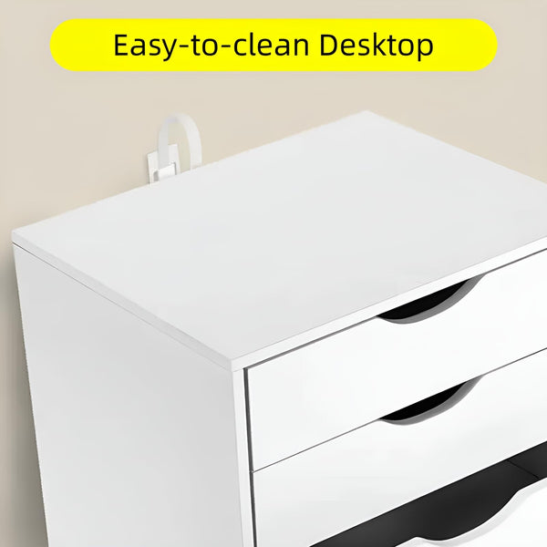 5-Drawer Mobile File Cabinet with Wheels