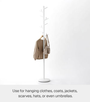 Slim Freestanding Coat Rack with Adjustable Branches