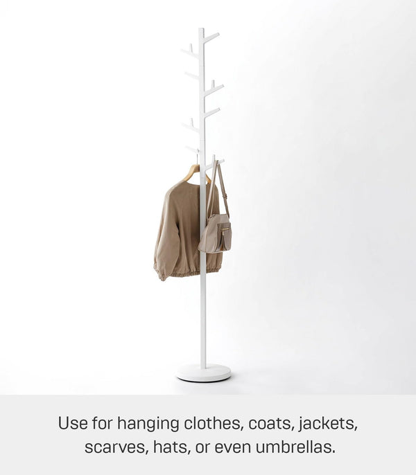 Slim Freestanding Coat Rack with Adjustable Branches