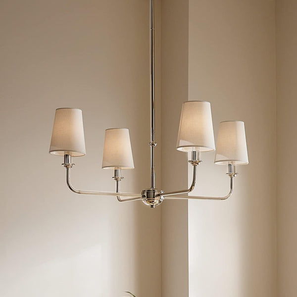 4-Light Mini Chandelier – Metal Ceiling Light Fixture