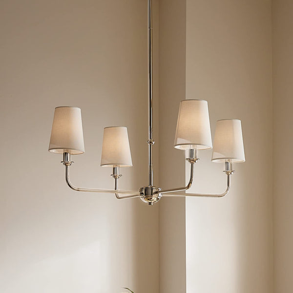 4-Light Mini Chandelier – Metal Ceiling Light Fixture
