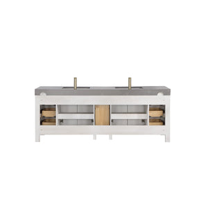 84" Free Standing Double Basin Vanity Set