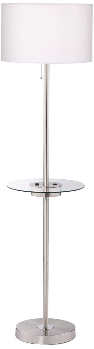 Floor Lamp with Tray Table, USB & AC Outlet