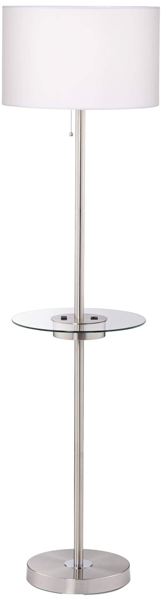 Floor Lamp with Tray Table, USB & AC Outlet