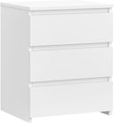 3-Drawer Nightstand with Cut-Out Handles