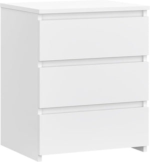 3-Drawer Nightstand with Cut-Out Handles