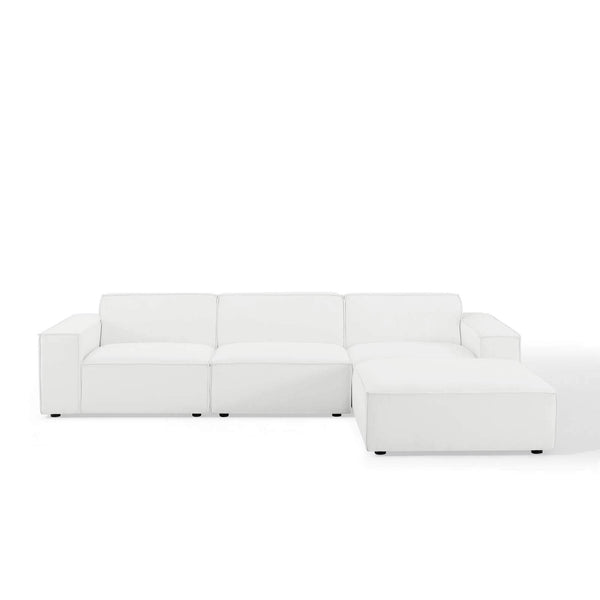 4-Piece Upholstered Sectional Sofa