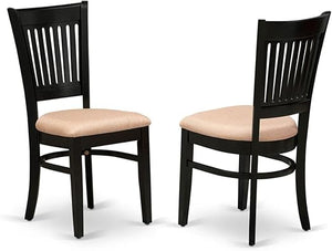 Dining Chairs with Linen Seat, Set of 2