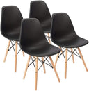 Mid-Century Modern Plastic Dining Chair – Set of 4
