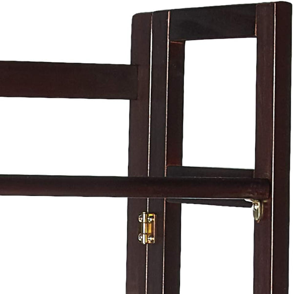 3-Shelf Folding Solid Wood Bookcase