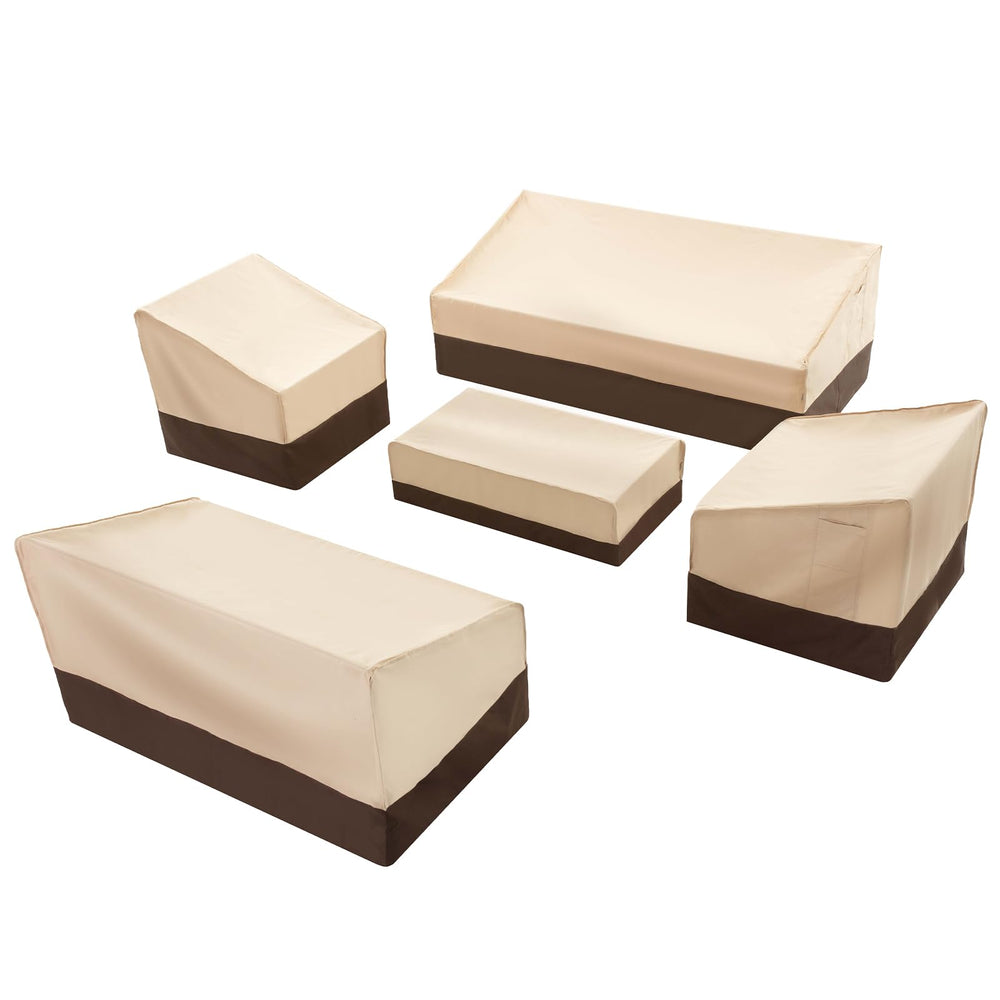 5-Piece Waterproof Patio Furniture Cover Set