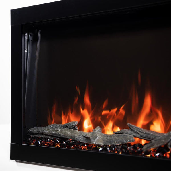 72-Inch Linear Electric Fireplace – Wall Mount & Recessed
